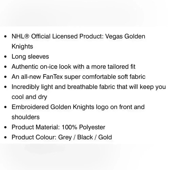 🆕Youth | Vegas Golden Knights NHL Breakaway Jersey - Picture 12 of 14